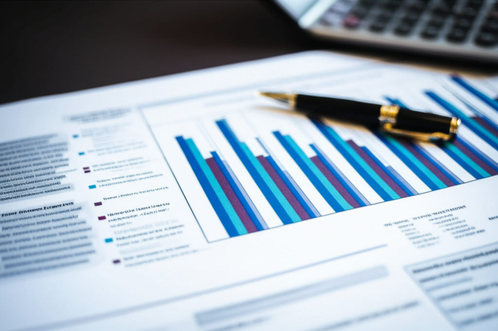Professional photograph of a cost breakdown chart for condo interior design in Singapore. Bright lighting. Analytical composition. Informative atmosphere. No text or logos.